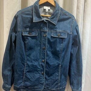 Vintage The Tog Shop Women’s Stretch Denim Jacket Size 1X Cotton Jeans Jacket
